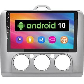 AWESAFE Android 10.0 [2GB+32GB] Radio Pantalla para Ford Focus Mk2 2004-2011 con 9 Pulgadas Pantalla Táctil, Autoradio con GPS/FM/WiFi/USB/RCA, Apoyo Mandos Volante, Carplay/Android Auto, Aparcamiento