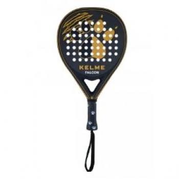 Kelme Falcon Pala de Padel - Forma Lagrima - Marco y Cara 100% Carbono - Nucleo Eva Compressed - Diseño Mate