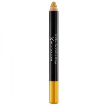 Max Factor Wild Shadow Pencil - 040 Brazen Gold, Dual-use Gel Shadow & Liner, Bold Vibrant Color