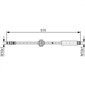 Latiguillo de freno BOSCH 1 987 481 483 - Tipo: Latiguillo de freno; Marca: BOSCH; Número de pieza: 1 987 481 483