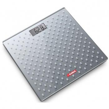 Bilancia Digital de Baño en Vidrio Templado Gris 300x300mm
