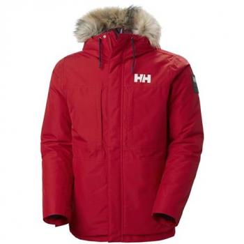 Helly Hansen Men's Coastal 3.0 Red Parka with Hood