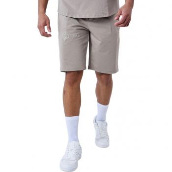 Project X Paris Logo Band Plain Shorts - Color: Taupe, Size: L