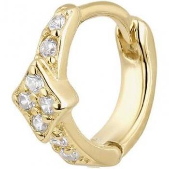 Piercing aro Earcandy Baroque de Plata 925 con baño de oro 18k