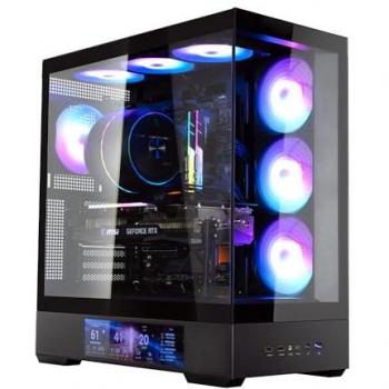 Zalman P40 DS Black RGB Midi Tower PC Case with Tempered Glass Panels
