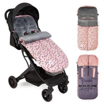 Saco Silla de Paseo Invierno Polar Desmontable con Doble Apertura y Materiales Antialérgicos Montan Rosa