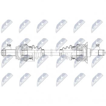 Árbol de transmisión NTY NPW-BM-097 con características de alta resistencia y durabilidad