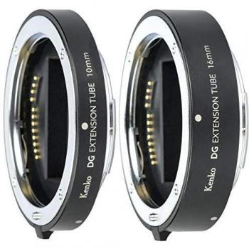Kenko Tubo de Extensión para Canon Montura RF, 10mm y 16mm, Set de Anillos Macro Digital