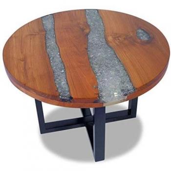 vidaXL Coffee Table Teak Resin 60 cm