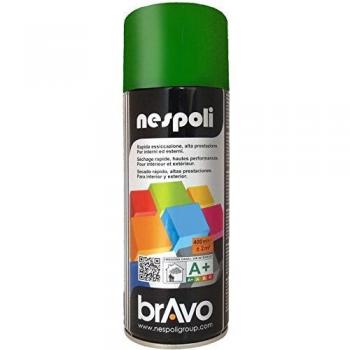 Spray de Pintura Profesional Nespoli 400 ml - Color Verde Hoja RAL 6002