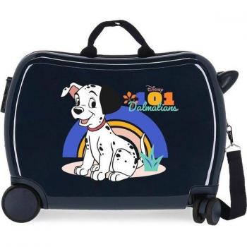 Disney 101 Dalmatians Maleta Infantil Correpasillos Rígida 2 Ruedas Multidireccionales Capacidad 34L Azul