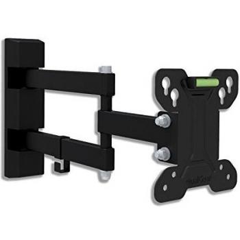 QualGear QG-TM-007-BLK 13-Inch to 27-Inch Universal Low Profile Full Motion Wall Mount LED TVs, Black