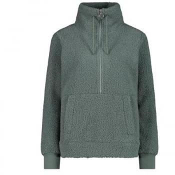 Sudadera de Mujer CMP Verde con Media Cremallera 44