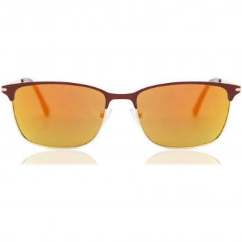 SmartBuy Collection Rectangle Full Rim Metal Men's Prescription Sunglasses Gold Size 54