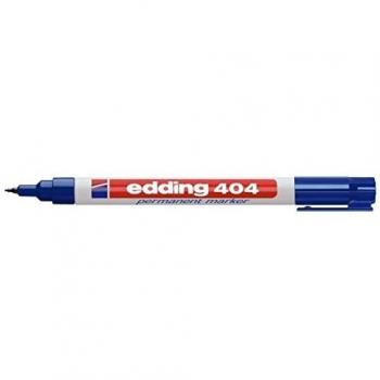 Marcador Permanente Edding 404, Punta Conica 0,75 mm, Color Azul