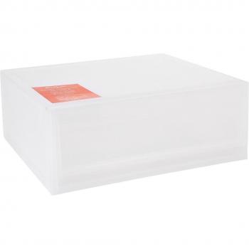 Caja apilable Transparente con tapa y asas de fácil agarre