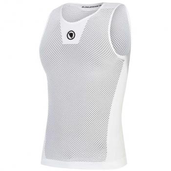 Camiseta interior térmica sin mangas Endura Fishnet blanca L/XL