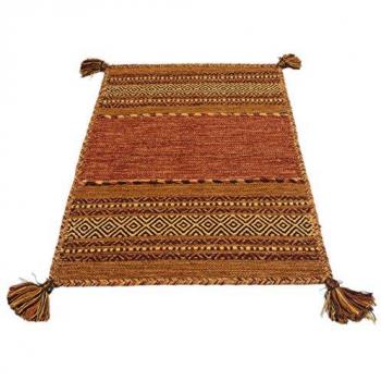 Kilim Lory Tribal 100% Algodón Hecho a Mano Indio 170x120 cm Lavable en Lavadora