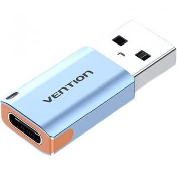Adaptador USB 3.1 Vention CUBH0/ USB Tipo-C Macho - USB Hembra/ Gris