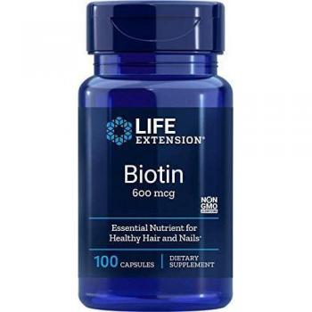 Life Extension Biotin 600 mcg - 100 Capsules (Swedish: Life Extension Biotin 600 mcg - 100 Capsules)