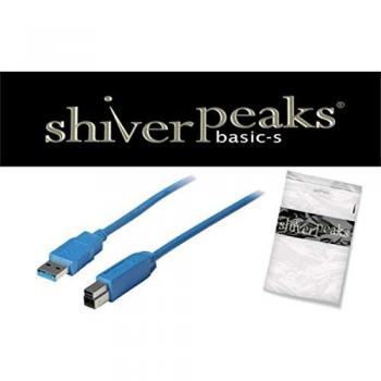 Cable USB 3.0 A a B Shiverpeaks 1m, azul