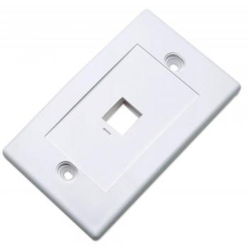 Intellinet Faceplate Placa de Pared 1 Puerto Blanco