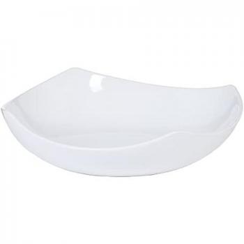 Centro de Mesa Blanco de Cerámica 29,5 x 29,5 x 8 cm
