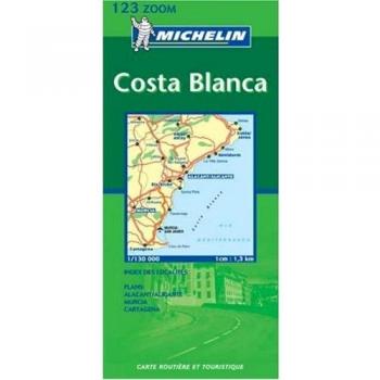 Mapa Ruta Costa Blanca N° 1123 - Detallado y Actualizado
