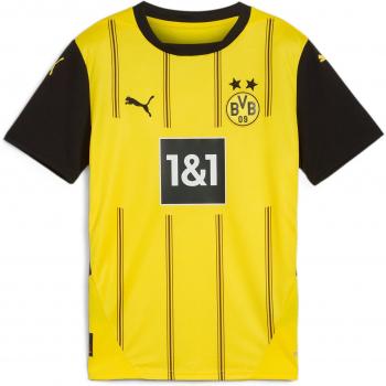 PUMA Borussia Dortmund Home Shirt 2024-25 - Kids, Yellow, Male, Size: XS Boys (22-24 Chest)