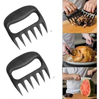 Bear Claws Garras de oso barbacoa sacó cerdo Shredder. Carne Handler Forks / Cuchillos. Conjunto de 2.