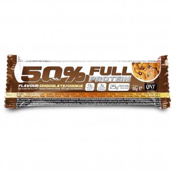 QNT 50% Full Protein Bar Chocolate Cookie - 12 Barras