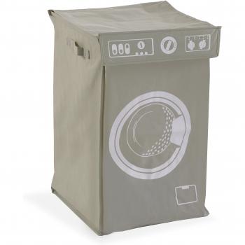 Cesto para Ropa Sucia Minimalista Gris 30L - 36 x 36 x 60 cm