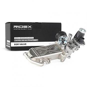 Válvula EGR RIDEX 1145E0077 con radiador, compatible con VW, AUDI y SKODA