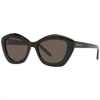 Saint Laurent Classic Black Sunglasses SL 68, Female, Size: 54 MM, Black/Grey
