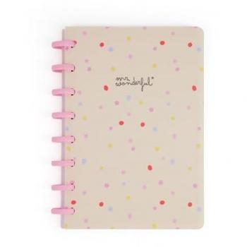 Libreta Inteligente A5 Mr. Wonderful - Topos - 160 Páginas Pautadas con Portada Plástica