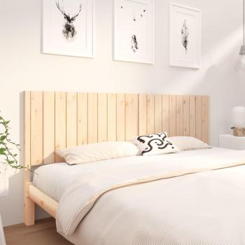 Cabecero de cama de madera maciza de pino 205,5x4x100 cm