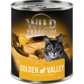 Wild Freedom Adult 6 x 800 g - Sin cereales - Golden Valley - Conejo y pollo