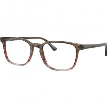 Ray-Ban RX5418F Asian Fit 8251 Armazones para Hombre Marrones con ajuste asiático, lentes recetadas de 54 mm