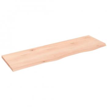 Estantería de pared 100x30x2 cm madera maciza sin tratar roble