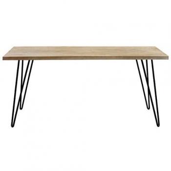 Mesa de comedor rectangular de madera de mango L160 cm VIBES
