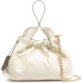 Bolso de mano Firenze Artegiani Arluno mujer, piel de cabra auténtica, fabricado en Italia, dimensiones 22x10x14 cm
