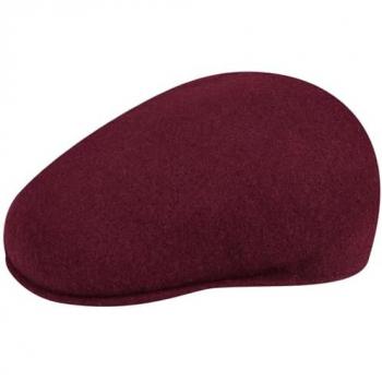 Kangol 504 Wool Flat Cap - Bordeaux - Unisex - Size S