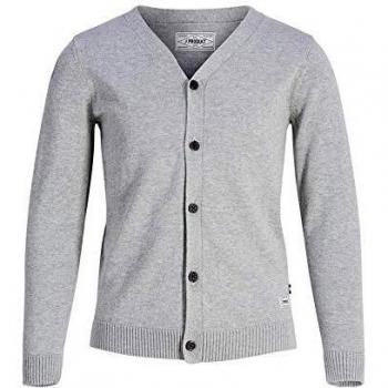 Jersey JACK&JONES Niño 9/10A Gris Claro 12146797 PKTHNN Basic Cardigan Knit Light Grey Melange