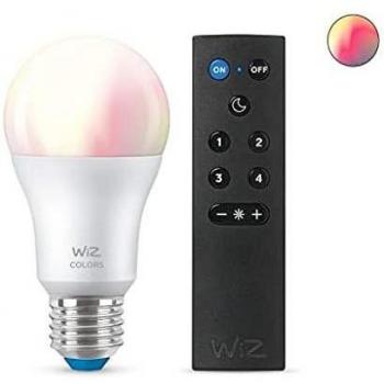 Bombilla WiZ A60 LED Inteligente WiFi/Bluetooth 60W E27 RGB + Control Remoto