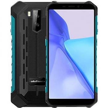 Ulefone Armor X9 Pro Android 11 Móvil Resistente 4G, Octa-Core 4GB+64GB, 5.5 IP68 Teléfono Antigolpes Smartphone,Dual SIM,13MP Cámara Triple Submarina,Batería 5000mAh, Desbloqueo Facial,NFC Verde