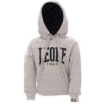 LEONE - Sudadera niño Basic para niño, con Capucha - Gris Melange