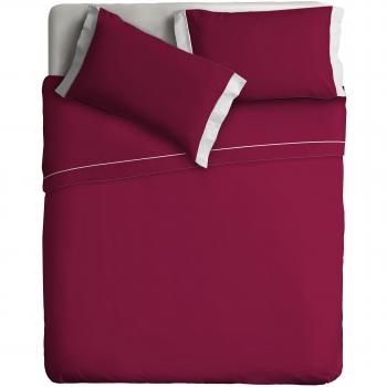 Ipersan Juego Sábanas 2 Colores Color Rojo Bordeaux/Beige cm. 240x290