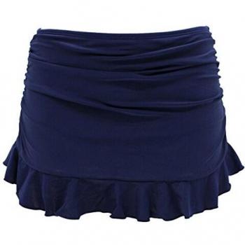 SHEKINI Traje de Baño con Falda Swing Swim de Mujer con Falda de Bikini con Falda Corta adjunta Swimdress