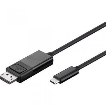 Microconnect USB3.1CDPB05 0.5m USB C DisplayPort Negro adaptador de cable de vídeo - Adaptadores de cable de vídeo
