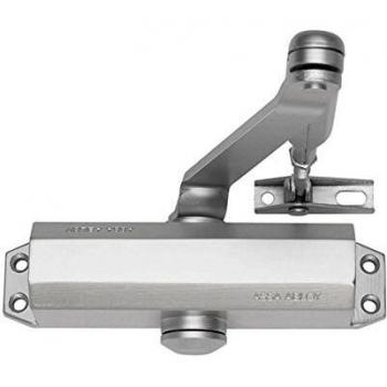 Tesa Assa Abloy DC110-1-EV1 Cierrapuertas con Retención, Plata